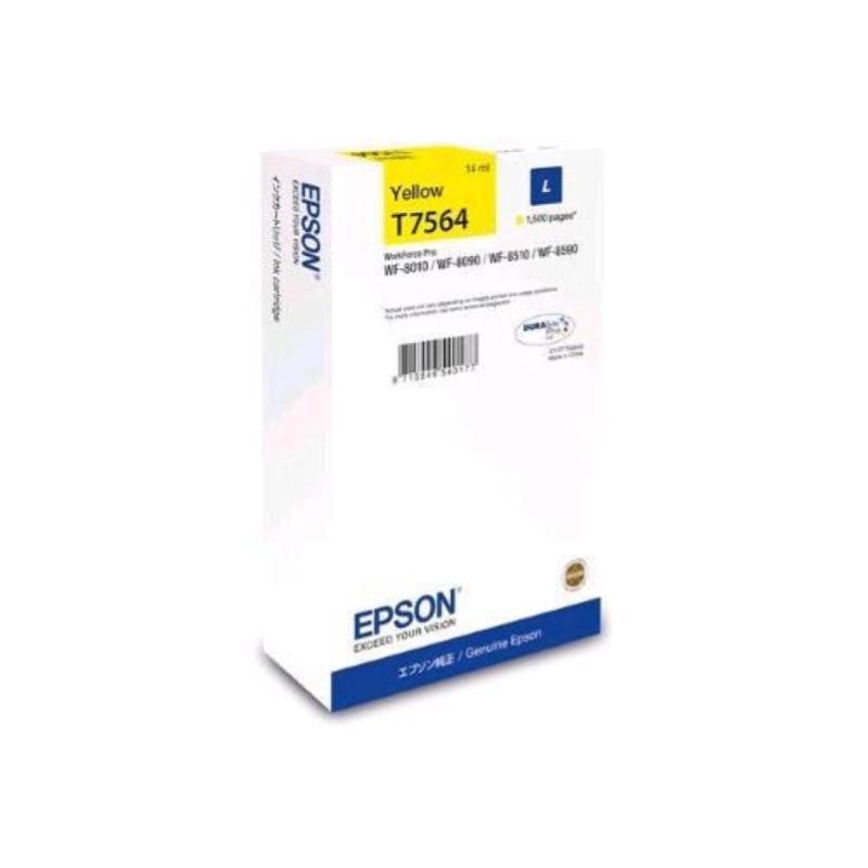 Epson t7564 durabrite cartuccia inchiostro giallo wf8000 1.500 pagine