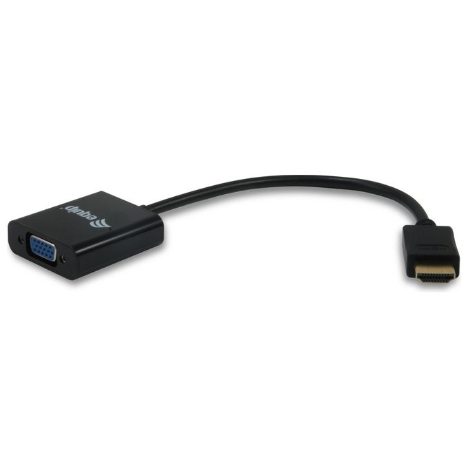 Equip 11903607 Adattatore HDMI Maschio VGA Femmina con Audio Jack 3.5mm USB Alimentato 1920x1080 60Hz colore Nero Equip 11903607 Adattatore HDMI Maschio VGA Femmina con Audio Jack 3.5mm USB Alimentato 1920x1080 60Hz colore Nero