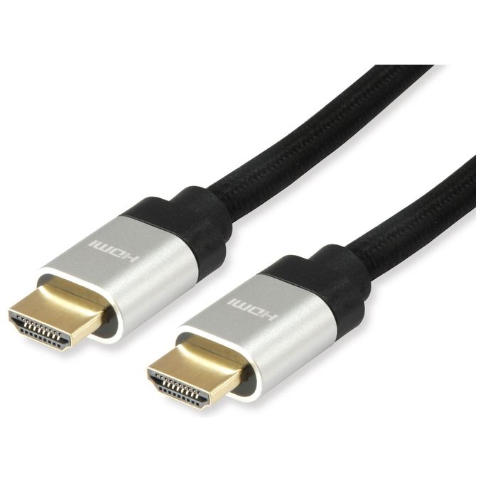 Equip 119381 Cavo HDMI 2.1 Ultra High Speed 2 m 48 Gbps 8K 60Hz 4K 120Hz eARC VRR HDR colore Nero Equip 119381 Cavo HDMI 2.1 Ultra High Speed 2 m 48 Gbps 8K 60Hz 4K 120Hz eARC VRR HDR colore Nero
