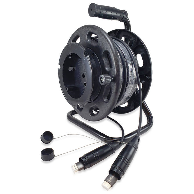 Equip 119423 Cavo HDMI 2.1 Armato Ottico Attivo 100 m 8K-60Hz 4K-120Hz 48Gbps