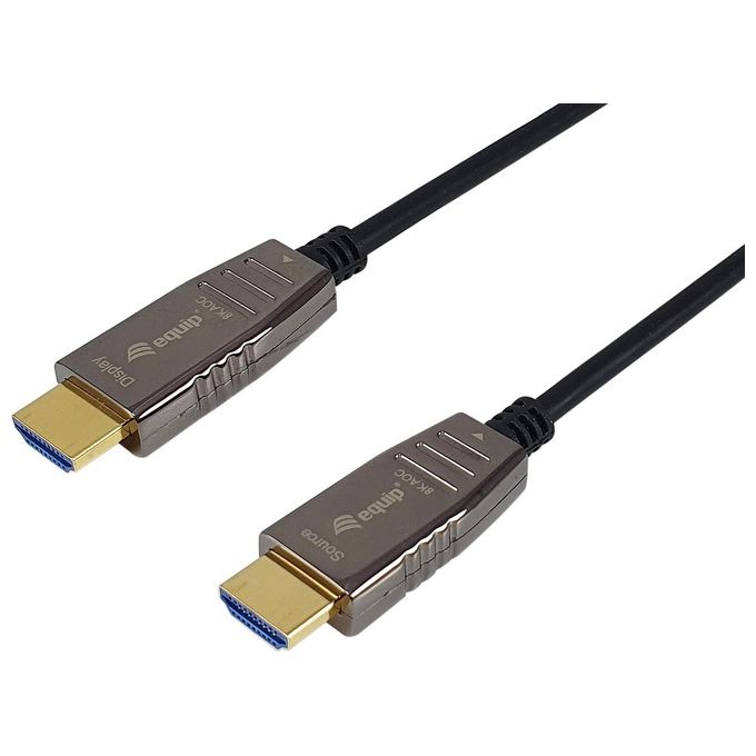 Equip 119452 Cavo ottico attivo HDMI 2.1 20 m 8K-60Hz 4K-120Hz colore Nero Equip 119452 Cavo ottico attivo HDMI 2.1 20 m 8K-60Hz 4K-120Hz colore Nero