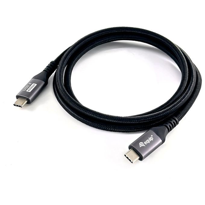 Equip 128383 Cavo USB4 Gen 3x2 USB-C Maschio Maschio 40Gbps Power Delivery 3.1 240W 8K 60Hz 2m colore Nero Equip 128383 Cavo USB4 Gen 3x2 USB-C Maschio Maschio 40Gbps Power Delivery 3.1 240W 8K 60Hz 2m colore Nero
