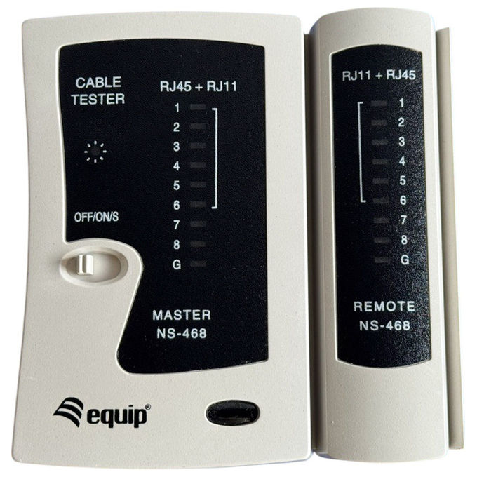 Equip 129967 Tester Cavo Rete A Doppino Intrecciato Cassetto Registratore POS Bianco