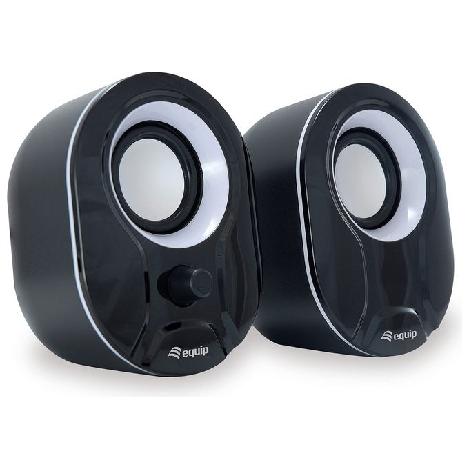Equip 245333 Mini Casse PC USB 2.0 Stereo 2.0 6W Jack 3.5mm colore Nero Equip 245333 Mini Casse PC USB 2.0 Stereo 2.0 6W Jack 3.5mm colore Nero