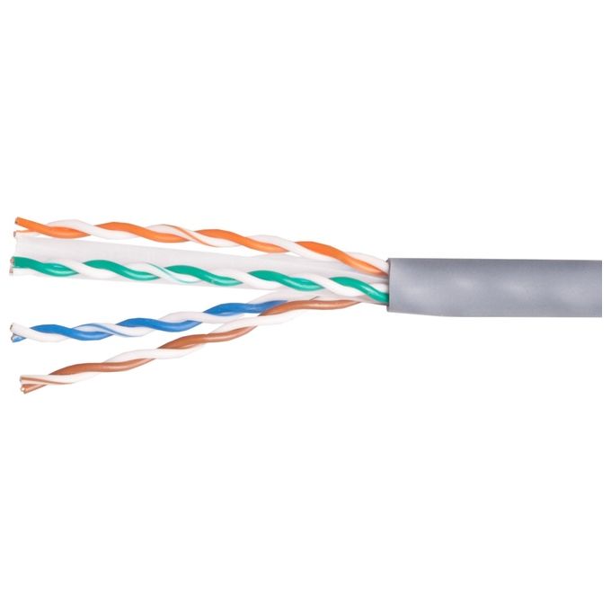 Equip 40146807 Cavo di rete Cat6 U-UTP 305 m Materiale conduttore CCA 23 AWG Frequenza 250 MHz Guaina LSZH colore Grigio Equip 40146807 Cavo di rete Cat6 U-UTP 305 m Materiale conduttore CCA 23 AWG Frequenza 250 MHz Guaina LSZH colore Grigio