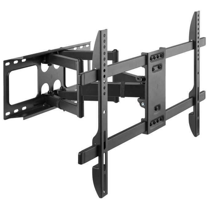 EQUIP 650335 Supporto da Parete TV Full Motion 37''-80'' Capacita' 60 Kg VESA 600x400 Inclinabile Orientabile con Gestione Cavi colore Nero EQUIP 650335 Supporto da Parete TV Full Motion 37''-80'' Capacita' 60 Kg VESA 600x400 Inclinabile Orientabile con Gestione Cavi colore Nero
