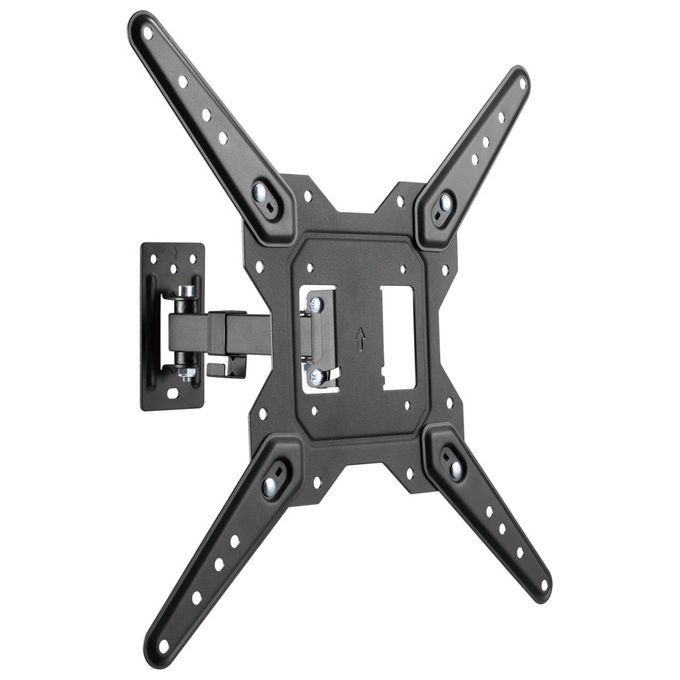 Equip 650412 Staffa TV da Parete Full Motion 23'' 55'' VESA 400x400 Girevole Inclinabile 30 Kg colore Nero Equip 650412 Staffa TV da Parete Full Motion 23'' 55'' VESA 400x400 Girevole Inclinabile 30 Kg colore Nero