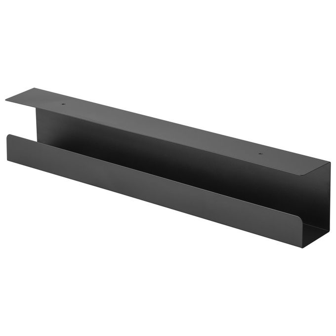 Equip 650863 Organizer per Cavi Scrivania Pannello Passacavi Nero