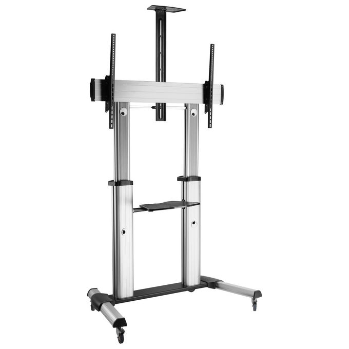 Equip Carrello TV Telescopico 60-100 Pollici 100kg con Ruote Regolabile Supporto Equip Carrello TV Telescopico 60-100 Pollici 100kg con Ruote Regolabile Supporto