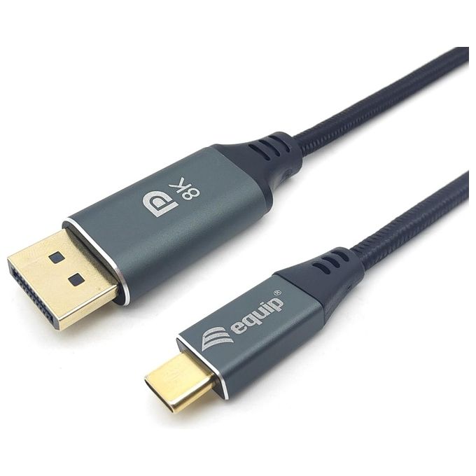 Equip Cavo e Adattatore Video 2mt Usb Tipo-c DisplayPort Grigio