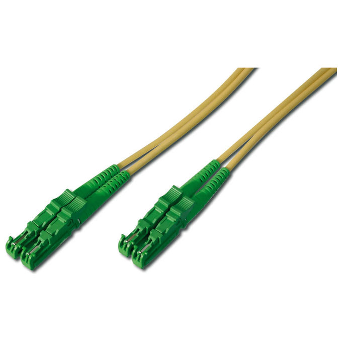 Equip cavo fibra ottica OS2 monomodale 0,5 m connettori E-2000 APC full duplex LSZH giallo 255129