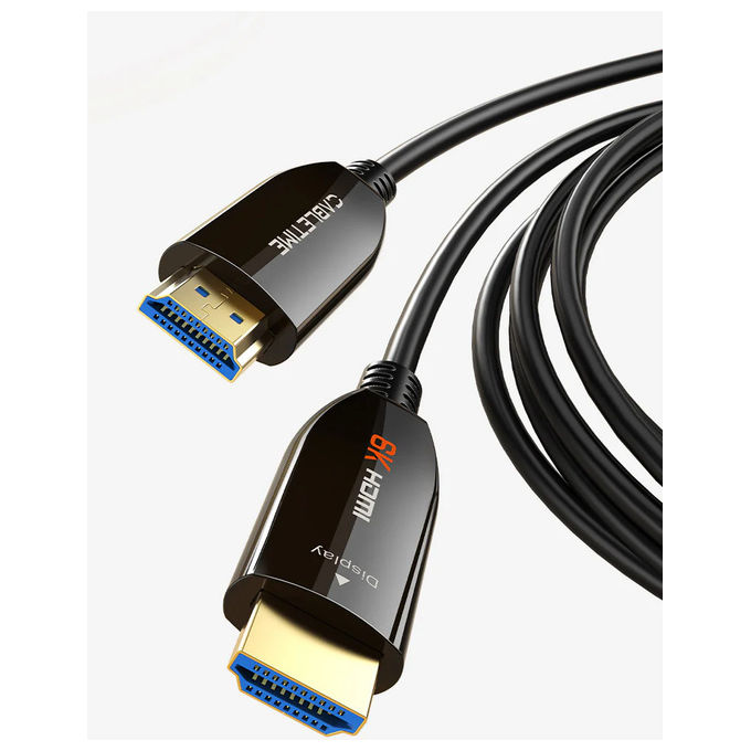 Equip Cavo HDMI 2.1 8K 60Hz Tipo D+A AOC 15m Nero Equip Cavo HDMI 2.1 8K 60Hz Tipo D+A AOC 15m Nero