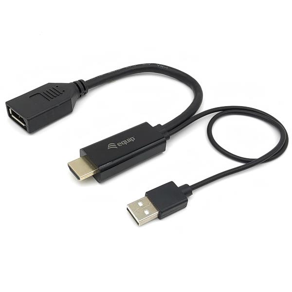 Equip Hdmi To Displayport Adapter Black 119039