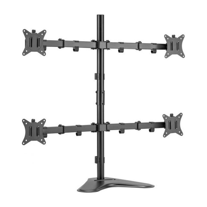 Equip Supporto da Tavolo Articolato per 4 Monitor 17''-32'' Nero VESA Regolabile Equip Supporto da Tavolo Articolato per 4 Monitor 17''-32'' Nero VESA Regolabile
