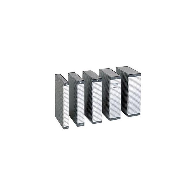 Esselte 390306040 Delso Line Cartella Progetto Fibrone 1,2 mm Chiusura Bottone a Pressione Scrivibile e Cancellabile con Alcol o Acetone 25x35 cm Dorso 6 cm colore Grigio-Bianco
