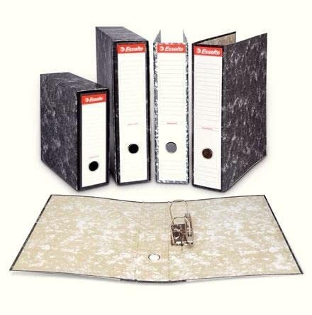 Esselte 46960 Raccoglitore a leva di cartone con dorso di 75 mm colore: nero