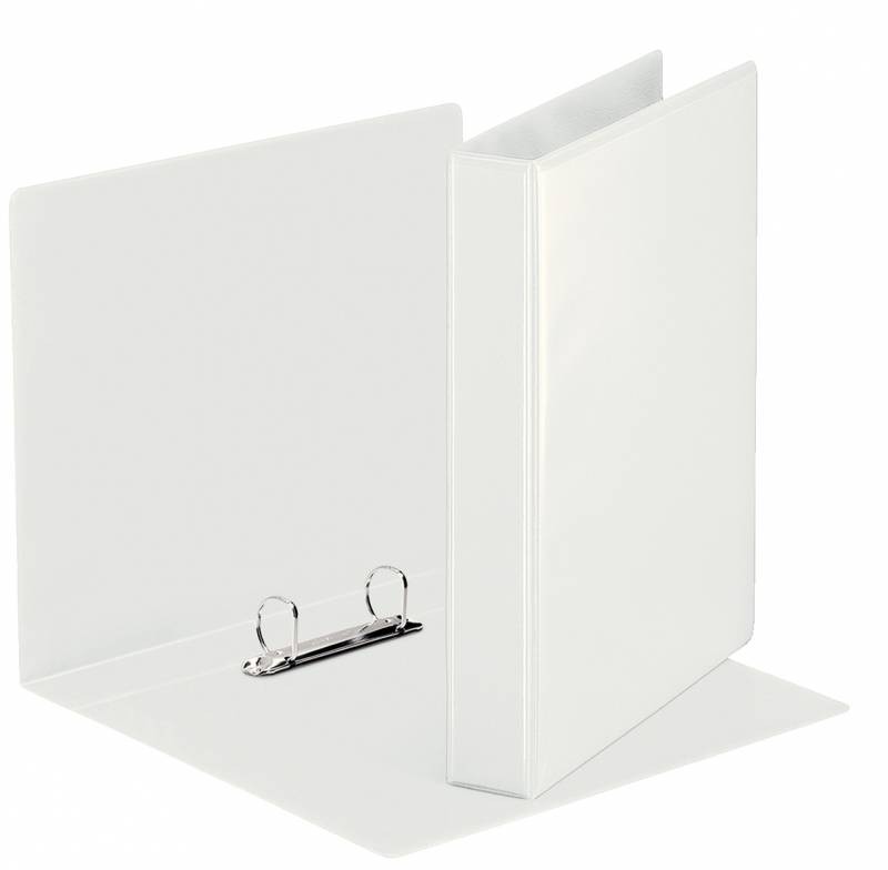 Esselte Cartella a marsupio Gamma Basic 25 mm - Meccanismo a 2 anelli misti - 2 tasche esterne - A4 - Bianco