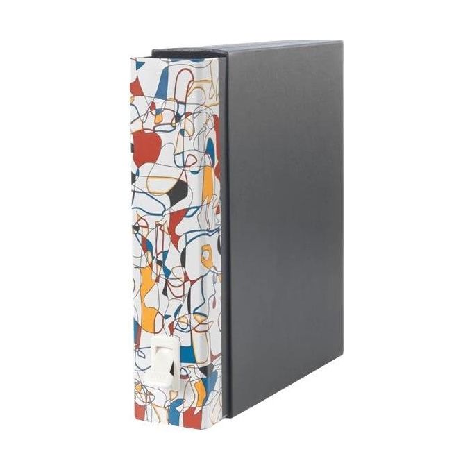 Esselte D26209 Dox 2 Registratore a Leva Formato Protocollo 23x34 cm Dorso 8 cm Cartone Goffrato Antimpronta con Estrattore Rinforzato colore Multicolore