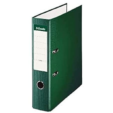 Esselte raccoglitore - Formato Folio - 75 mm - Capacità per 500 fogli - Colore verde