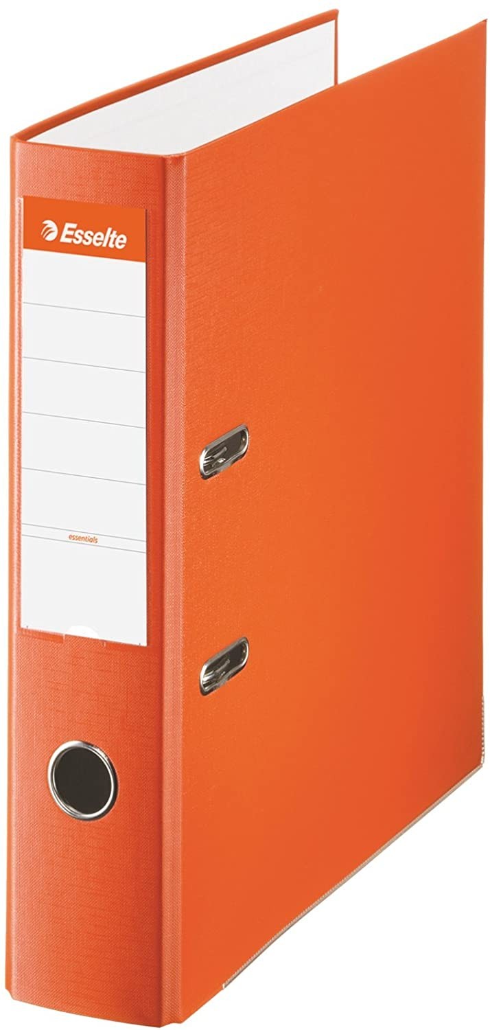 Esselte raccoglitore - Formato Folio - 75mm - Capacità 500 fogli - Colore arancione
