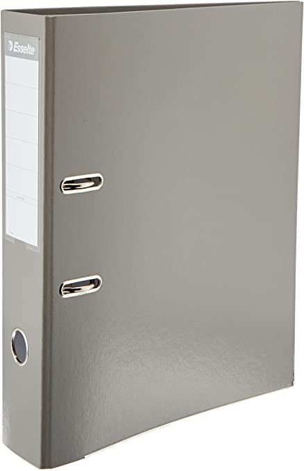 Esselte raccoglitore - Formato Folio - 75mm - Capacità 500 fogli - Colore grigio