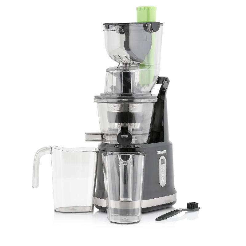 ESTRATTORE DI SUCCO PRINCESS 202045 ESTRATTORE, Potenza 200 W, Rotazione massima 60 rpm, in - Plastica, NERO-SILVER / PLASTICA