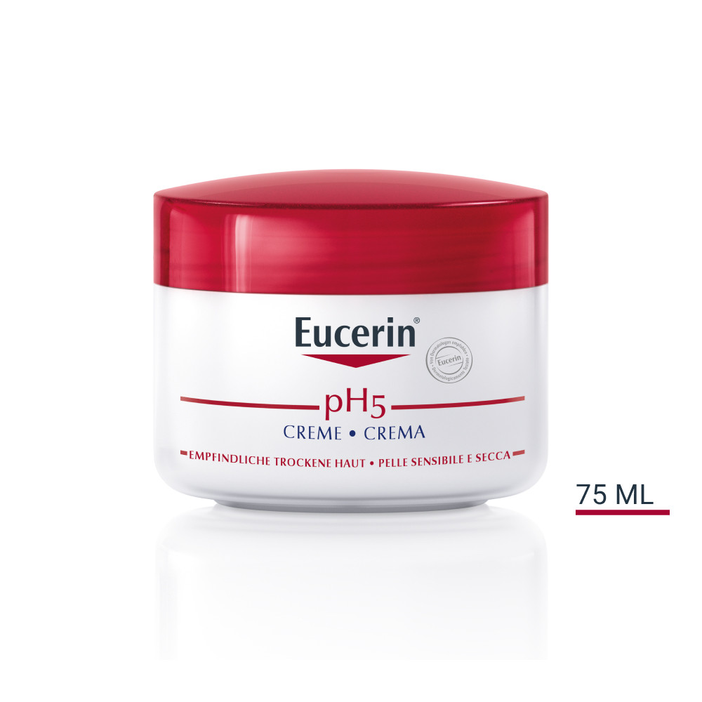 Eucerin pH5 Crema Viso e Corpo per Pelle Sensibile e Secca 75 ml