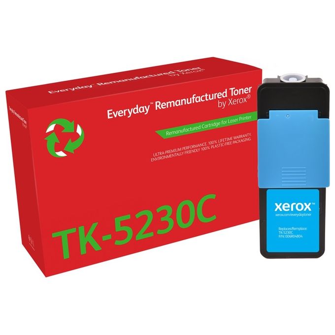 Everyday di Xerox Toner Rigenerato Ciano Compatibile con Kyocera Tk-5230c Everyday di Xerox Toner Rigenerato Ciano Compatibile con Kyocera Tk-5230c