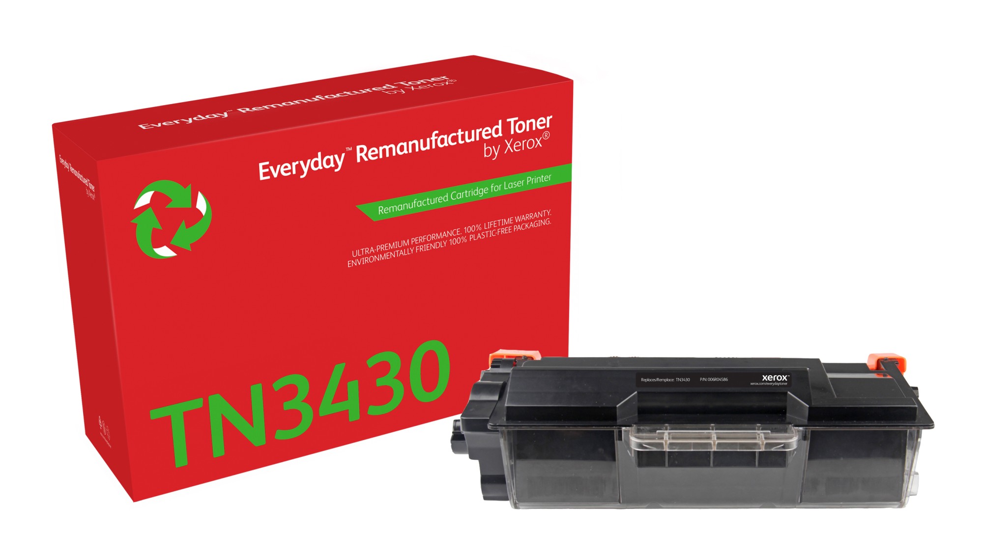 Everyday Toner rigenerato di Xerox Mono compatibile con Brother TN-3430 Capacità standard