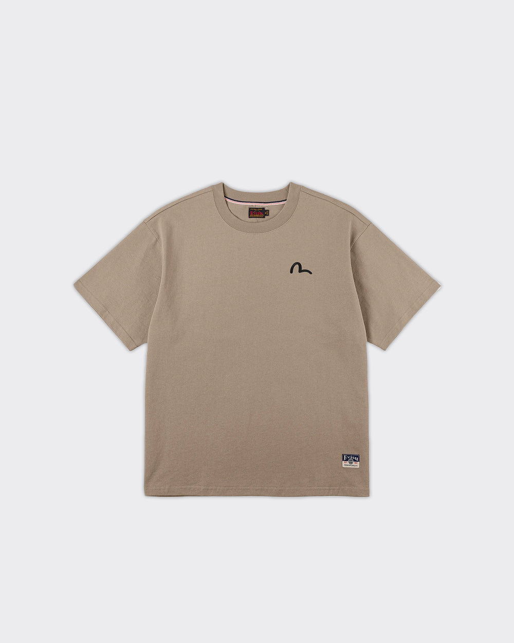 Evisu T-Shirt Seagull Emb Taupe