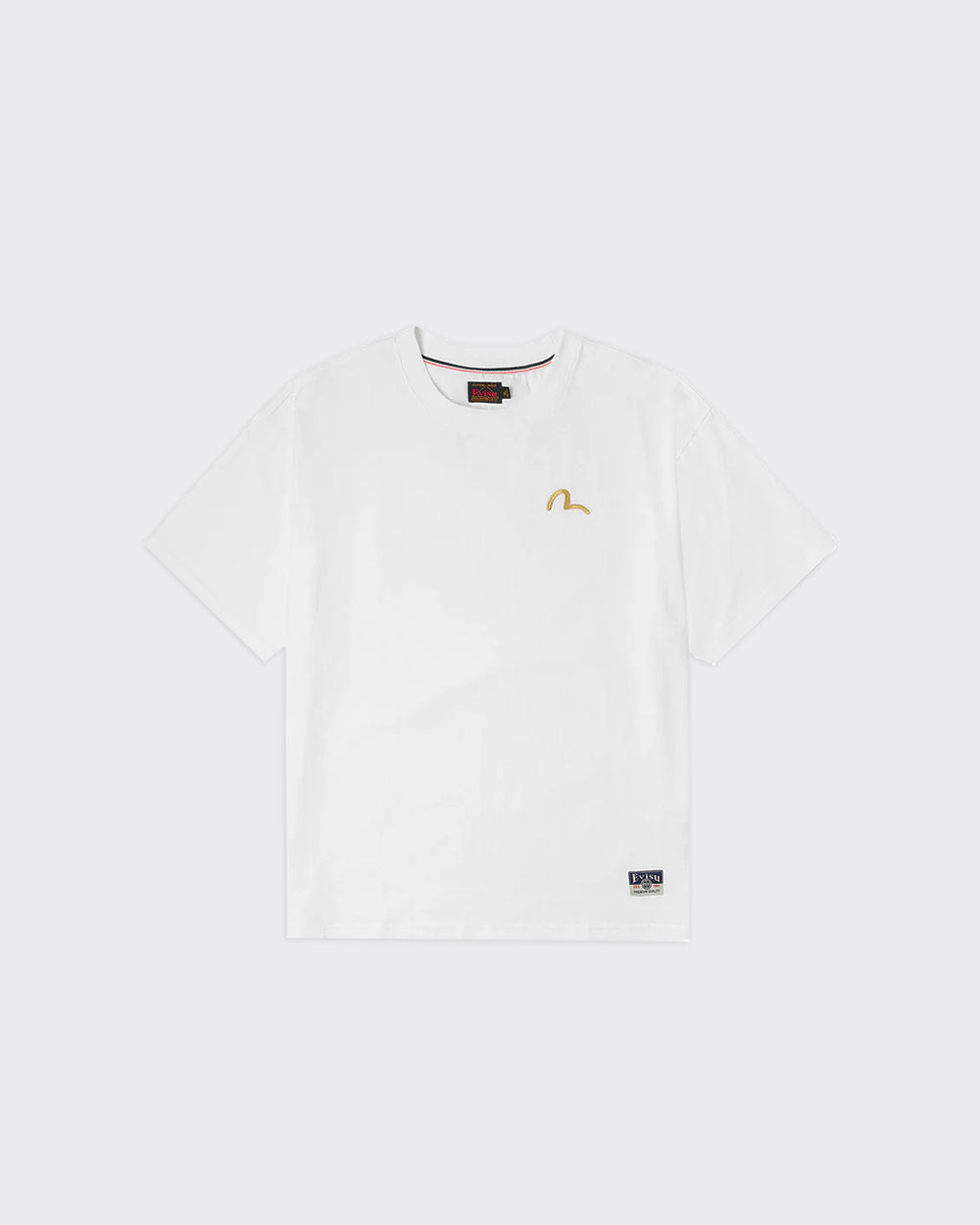 Evisu T-Shirt Seagull Embroidery Bianca