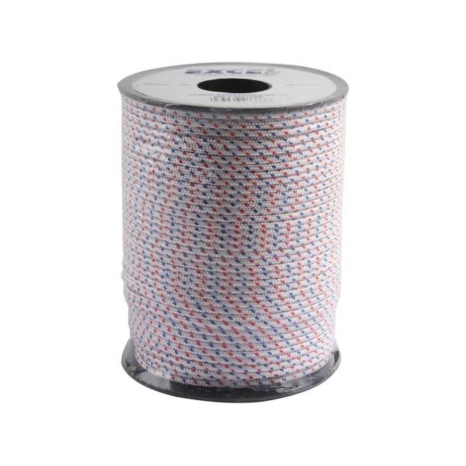 Excel 07332 Corda Avviamento in Nylon Diametro 3,5 mm Lunghezza 100 m per Decespugliatori e Motoseghe colore Bianco