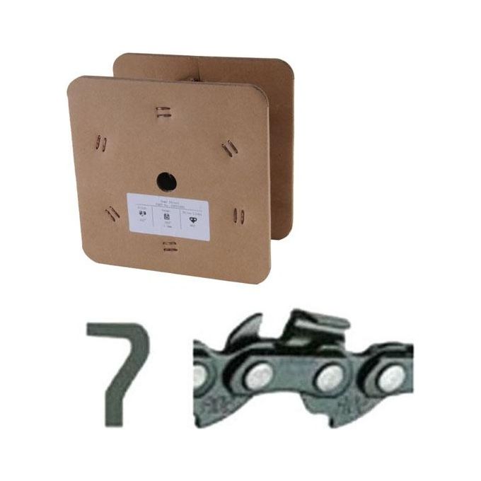 EXCEL 07462 Catena per Motosega mgl.1480 Passo MINI 3-8'' Spessore 0,50'' (1,3 mm) Lunghezza 30 Metri