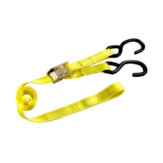 Excel 08416 Cinghia con Morsetto Rapido Nastro Poliestere 25 mm 2 m Gancio S Metallo Carico Rottura 1000 Kg