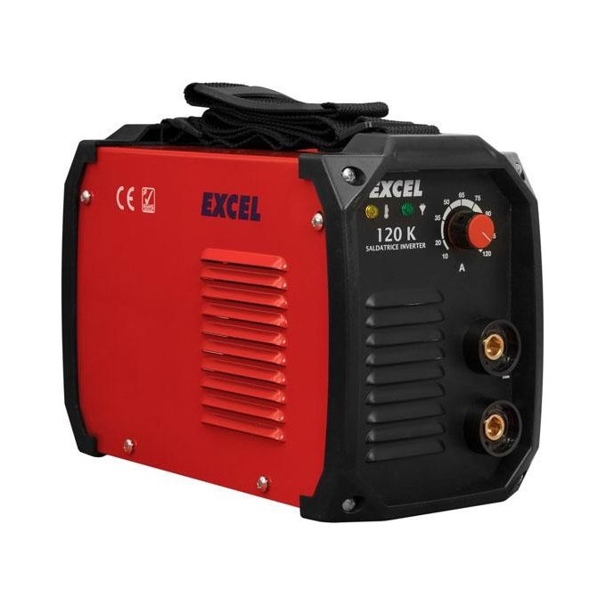 EXCEL 09471 Saldatrice Elettrica Inverter 120K 230V 4.7 kVA 10-120 A IP21s F classe isolamento colore Nero
