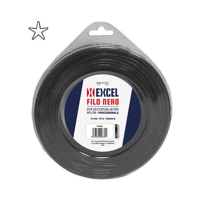 Excel 09846 Filo Nylon Pentagono 4.4mm 30mt Excel 09846 Filo Nylon Pentagono 4.4mm 30mt