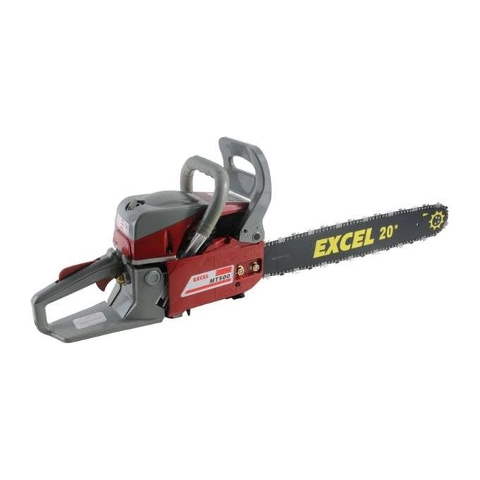 Excel 58285 MT500 Motosega a Scoppio 49.2 CC con Barra 50 cm Peso 7.5 Kg Lubrificazione Automatica Freno Catena Impugnatura Antivibrante colore Rosso Excel 58285 MT500 Motosega a Scoppio 49.2 CC con Barra 50 cm Peso 7.5 Kg Lubrificazione Automatica Freno Catena Impugnatura Antivibrante colore Rosso