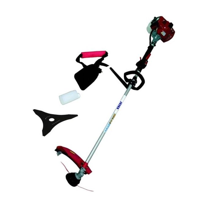 Excel DP33 Decespugliatore a Scoppio 2 Tempi 32,6 cc 1,05 kW con Testina a Doppio Filo e Disco a 3 Dentelli colore Nero
