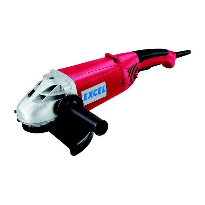 EXCEL SM2100 Smerigliatrice Angolare 2400W 230 mm 6800 rpm Motore SOFT START Impugnatura 3 Posizioni Cuffia Protezione Blocco Mola M14 colore Nero EXCEL SM2100 Smerigliatrice Angolare 2400W 230 mm 6800 rpm Motore SOFT START Impugnatura 3 Posizioni Cuffia Protezione Blocco Mola M14 colore Nero