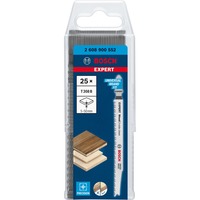 EXPERT ‘WOOD 2-SIDE CLEAN’ T 308 B Lama per seghetto alternativo Acciaio al carbonio (HCS) 25 pz, Lama per sega