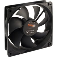 F-120-S Case per computer Ventilatore 12 cm Nero, Ventola
