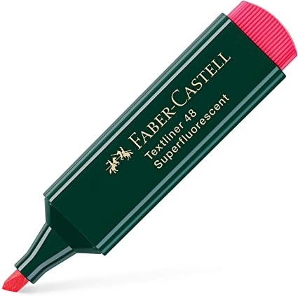 Faber-Castell 154821 evidenziatore 1 pz Punta smussata Rosso Faber-Castell 154821 evidenziatore 1 pz Punta smussata Rosso