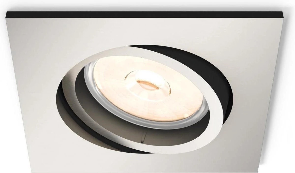 Faretto Da Incasso Orientabile Cromato Opaco Senza Lampadina