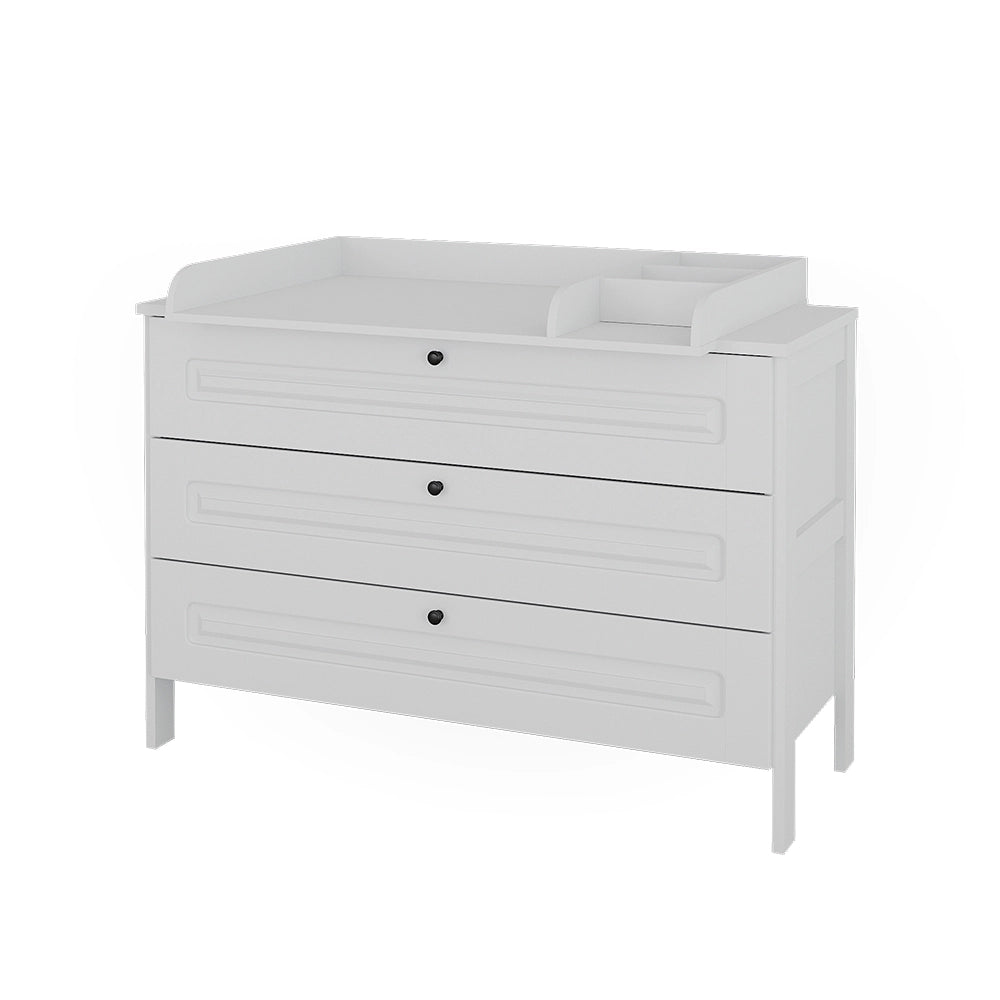 Fasciatoio Ajaton Bianco 133 x 98.4 cm con 3 cassetti Vitalispa