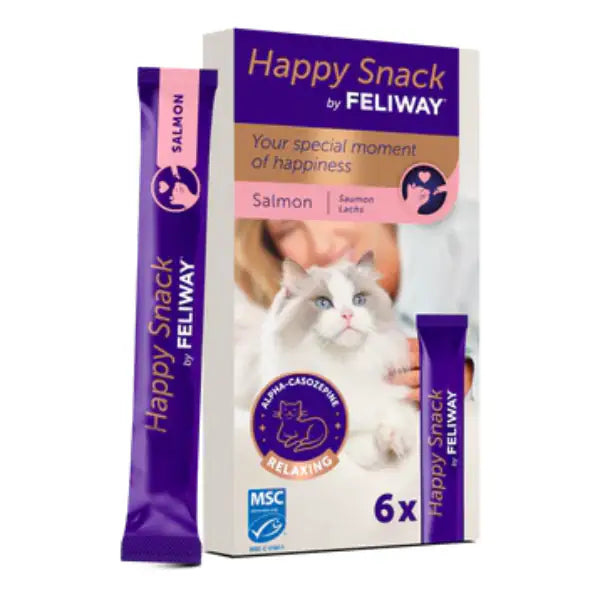 Feliway Happy Snack al Salmone per Gatti 6 Stick