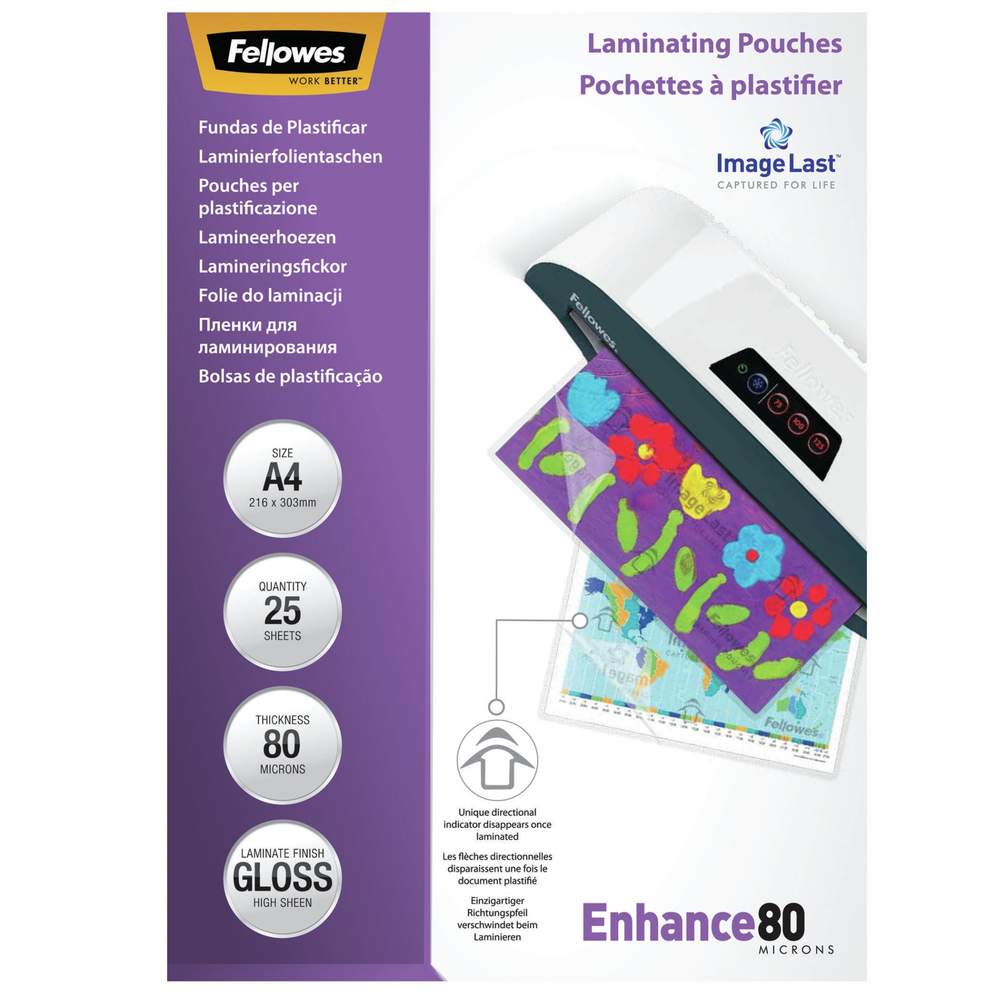 Fellowes 5396205 pellicola per plastificatrice 25 pz Fellowes 5396205 pellicola per plastificatrice 25 pz
