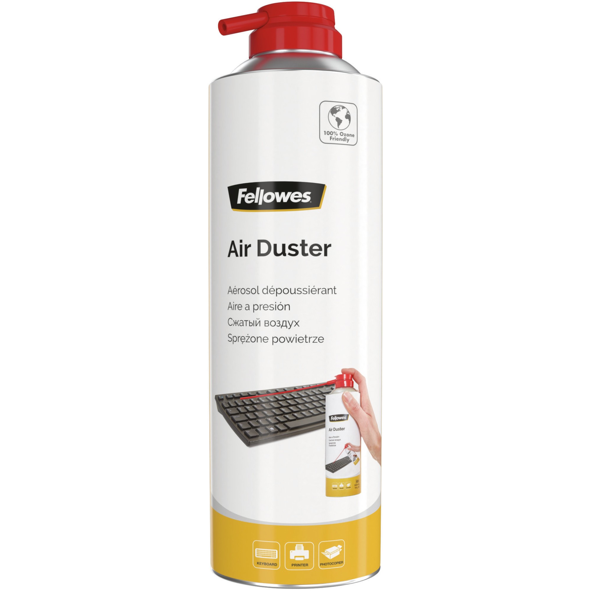 Fellowes 9977804 kit per la pulizia Tastiera Stampante Universale Pulitore ad aria compressa per la pulizia delle attrezzature 400 ml