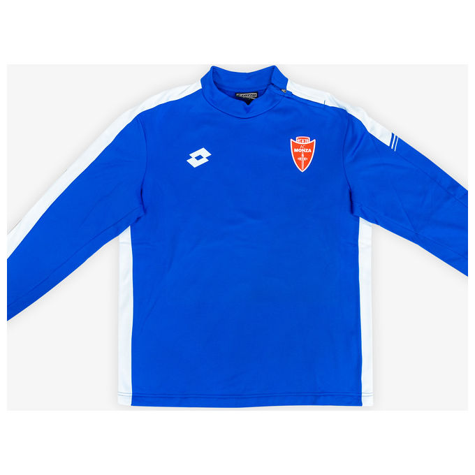 Felpa allenamento blu zip laterale Taglia XL