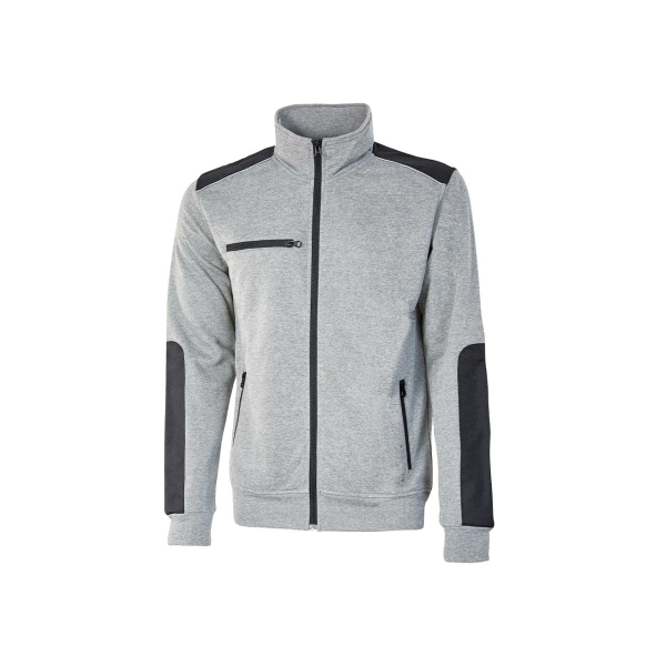 Felpa con cappuccio imbottita con cerniera Upower Snug - Taglia XL - Tasche in microfibra rinforzi antiabrasione inserti riflettenti protezione DPI1 - Grigio argento Felpa con cappuccio imbottita con cerniera Upower Snug - Taglia XL - Tasche in microfibra rinforzi antiabrasione inserti riflettenti protezione DPI1 - Grigio argento