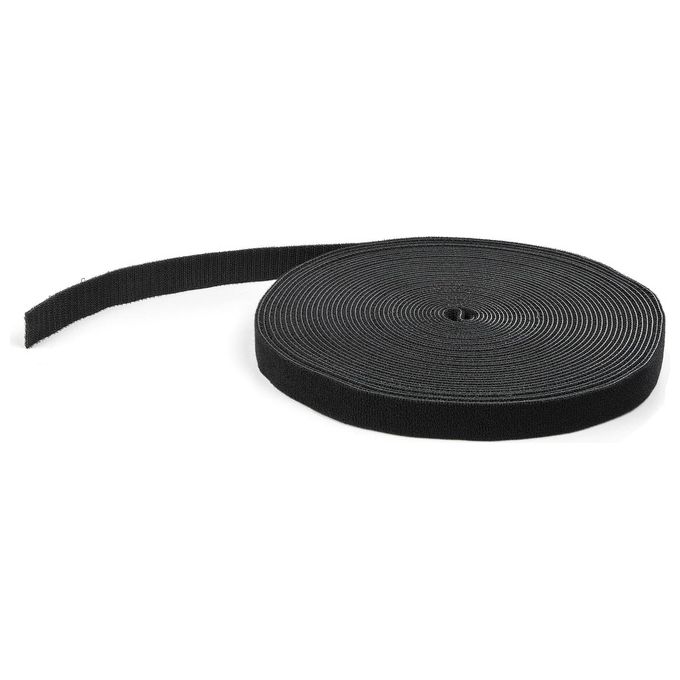 Ferma cavi rotolo con chiusura a strappo Black 15m HKLP50
